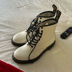 White Doc Martin Original Boots **like new, only worn once**
